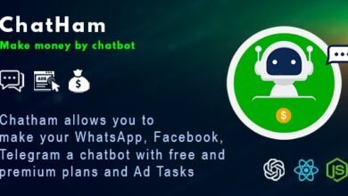 ChatHam - Facebook, WhatsApp, Telegram chatbot with Ad tasks