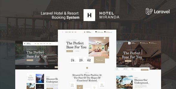 Miranda - Laravel Hotel & Resort Multilingual Booking System